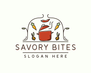 Sausage - Restaurant Cooking Pot logo design