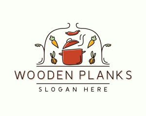 Restaurant Cooking Pot Food logo design