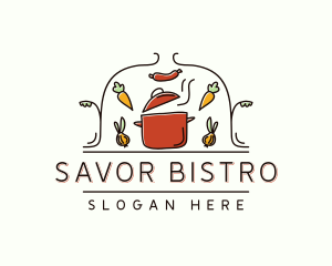 Restaurant - Restaurant Cooking Pot logo design