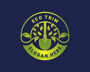 Eco Shovel Gardening logo design