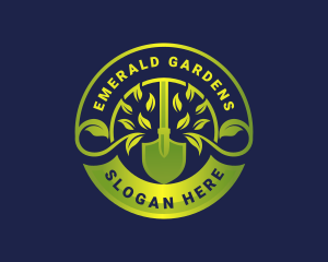 Eco Shovel Gardening logo design