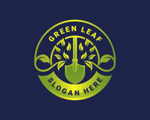 Eco Shovel Gardening logo design