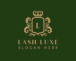 Luxury Shield Crown logo design