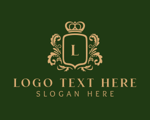 Agency - Luxury Shield Crown logo design