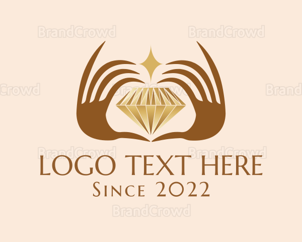 Diamond Hands Luxury Jewelry Logo