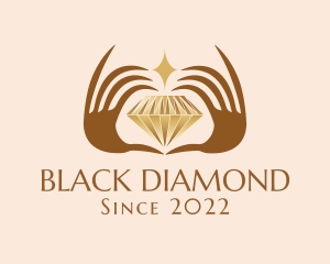 Diamond Hands Luxury Jewelry logo design