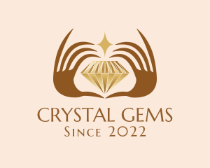 Diamond Hands Luxury Jewelry logo design