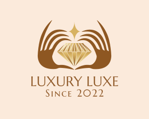 Diamond Hands Luxury Jewelry logo design