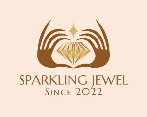 Diamond Hands Luxury Jewelry logo design