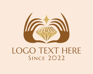 Hand - Diamond Hands Luxury Jewelry logo design