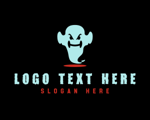 1950s - Scary Phantom Ghost logo design