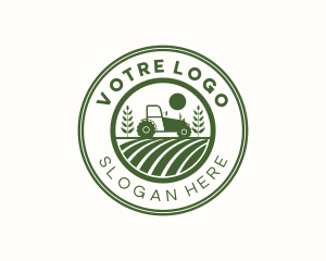 Wheat Field Tractor Logo