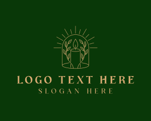 Leaf - Candle Cloche Decoration logo design