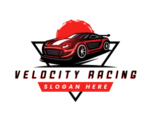 Car Racing Automotive logo design