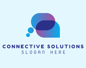 Communication - Tech Communication App logo design