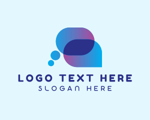 Communication - Tech Communication App logo design