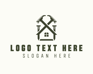 Tools - Renovation Handyman Hammer logo design