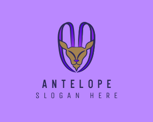 Purple Goat Horn logo design