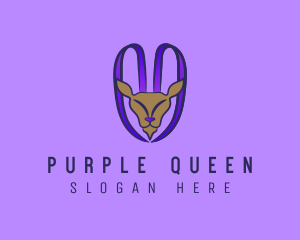 Purple Goat Horn logo design