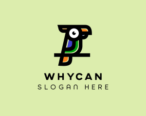 Colorful Toucan Bird  Logo