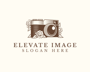 Camera Floral Photography logo design