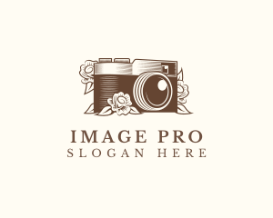 Camera Floral Photography logo design