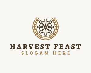 Flour Mill Wheat logo design