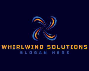 Whirlwind - HVAC Heating Cooling logo design