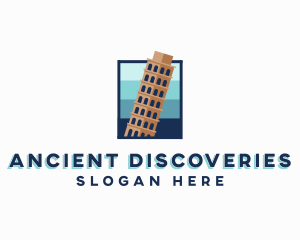 Ancient Tower Structure Landmark logo design