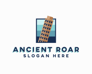 Ancient Tower Structure Landmark logo design