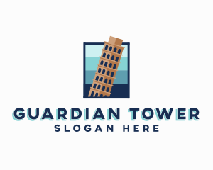 Ancient Tower Structure Landmark logo design