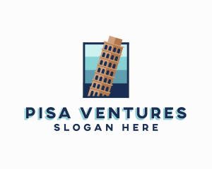 Ancient Tower Structure Landmark logo design