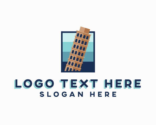 Relic - Ancient Tower Structure Landmark logo design