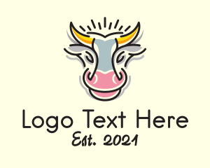 Cow - Dairy Cow Ranch logo design