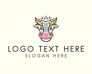 Livestock - Dairy Cow Ranch logo design