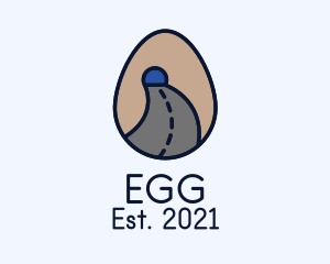 Road Tunnel Egg logo design