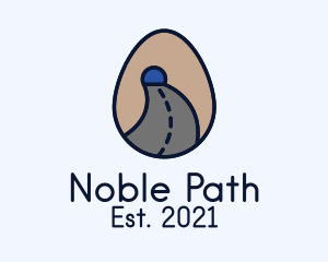 Road Tunnel Egg logo design