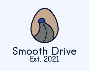 Driveway - Road Tunnel Egg logo design