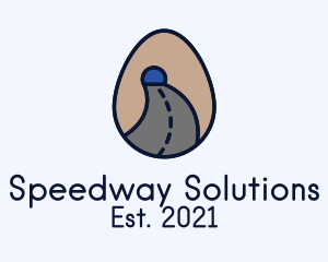 Roadway - Road Tunnel Egg logo design