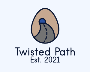 Road Tunnel Egg logo design