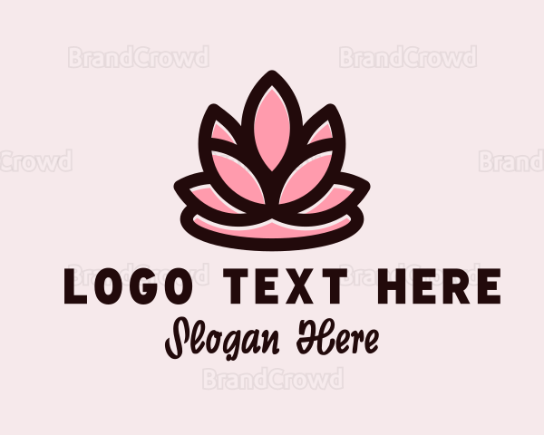 Wellness Zen Flower Logo