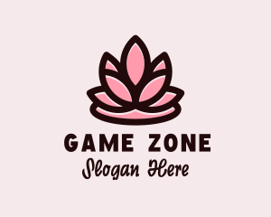 Aroma - Wellness Zen Flower logo design