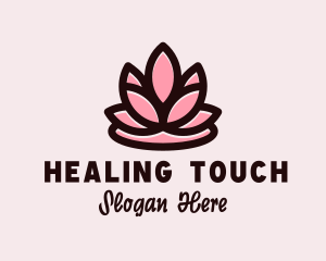 Wellness Zen Flower  logo design