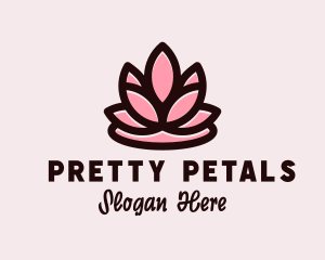 Wellness Zen Flower  logo design