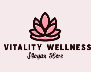 Wellness Zen Flower  logo design