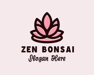 Wellness Zen Flower  logo design