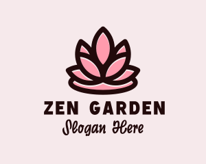 Wellness Zen Flower  logo design