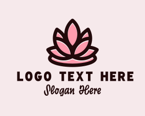 Yoga - Wellness Zen Flower logo design