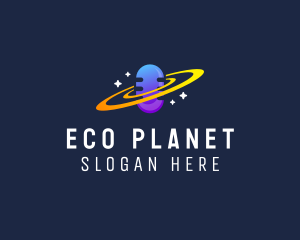 Gradient Planet Microphone logo design