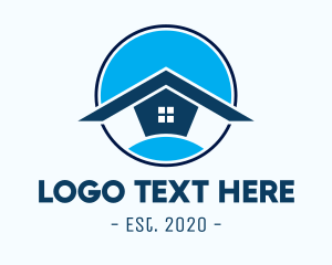 Real Estate - Blue Residential Property logo design
